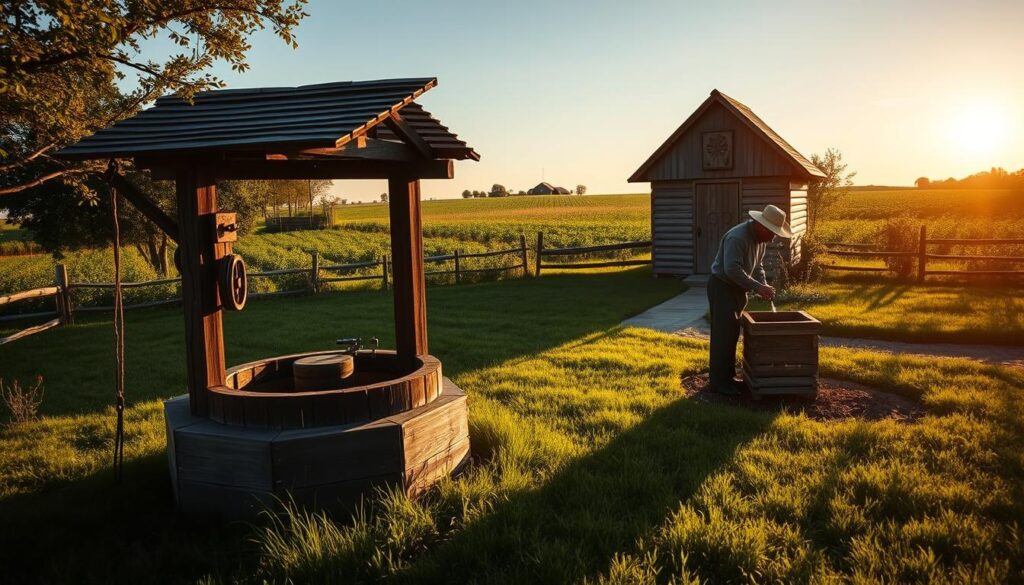 Amish water systems and traditional plumbing methods