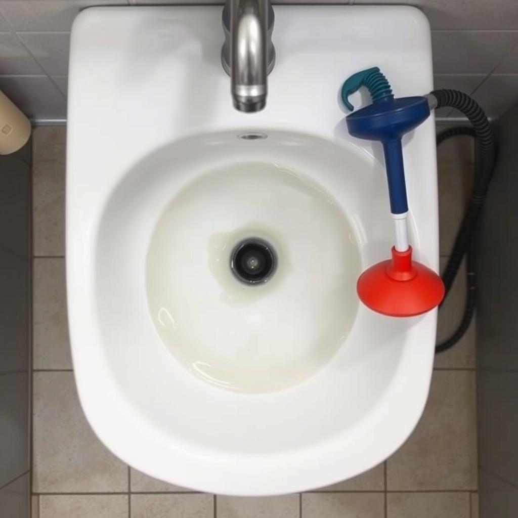 Clogged drain requiring plumbing repairs and solutions