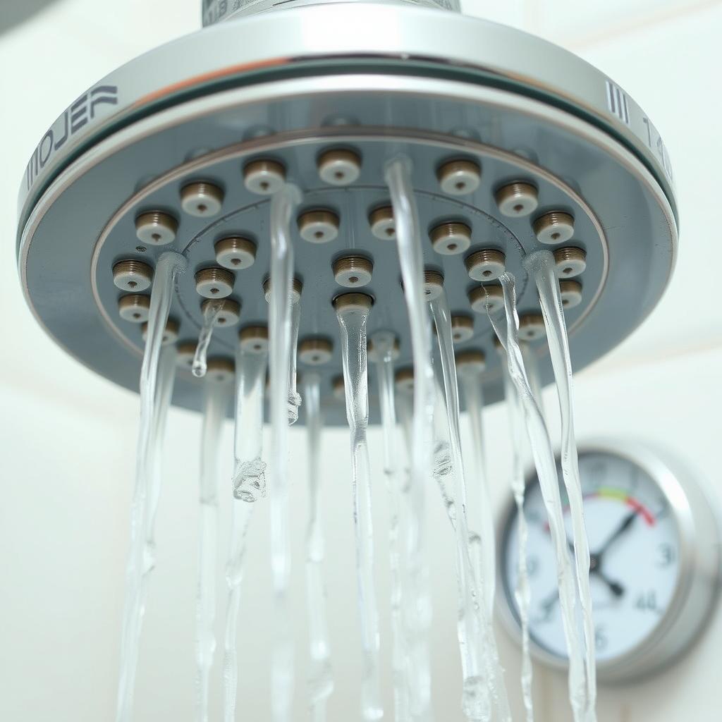 Low water pressure issue requiring plumbing repairs and solutions