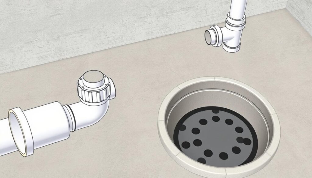 P-Trap Installation for Floor Drain