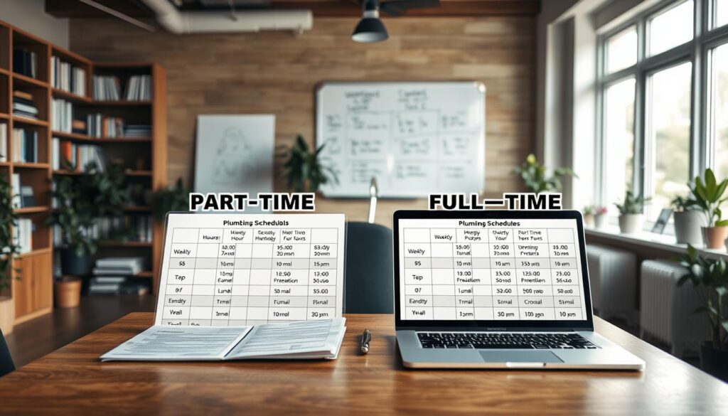 Plumber Work Schedules Comparison