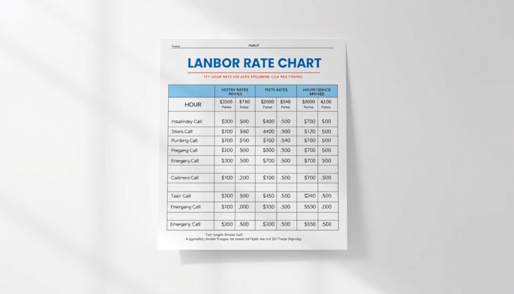Plumbing Contractor Labor Rates