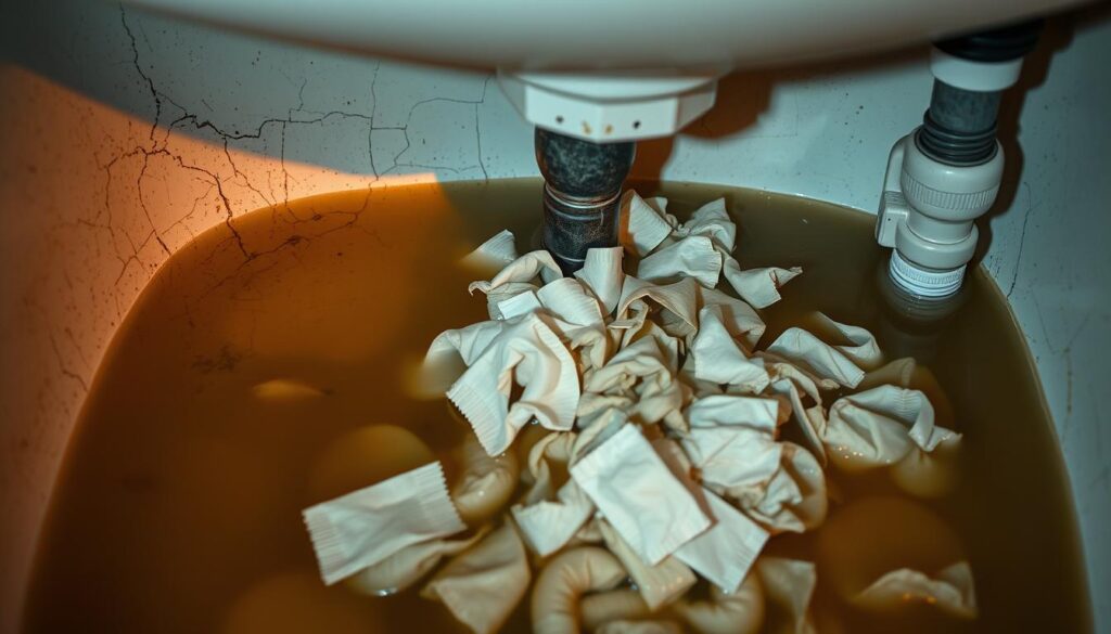 Plumbing Damage from Flushable Wipes
