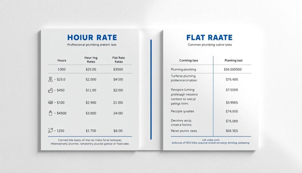 Plumbing Service Pricing Comparison