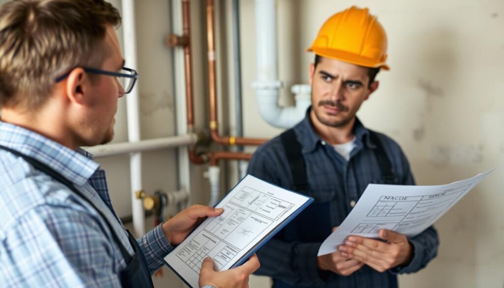 Plumbing code compliance checklist and inspection process