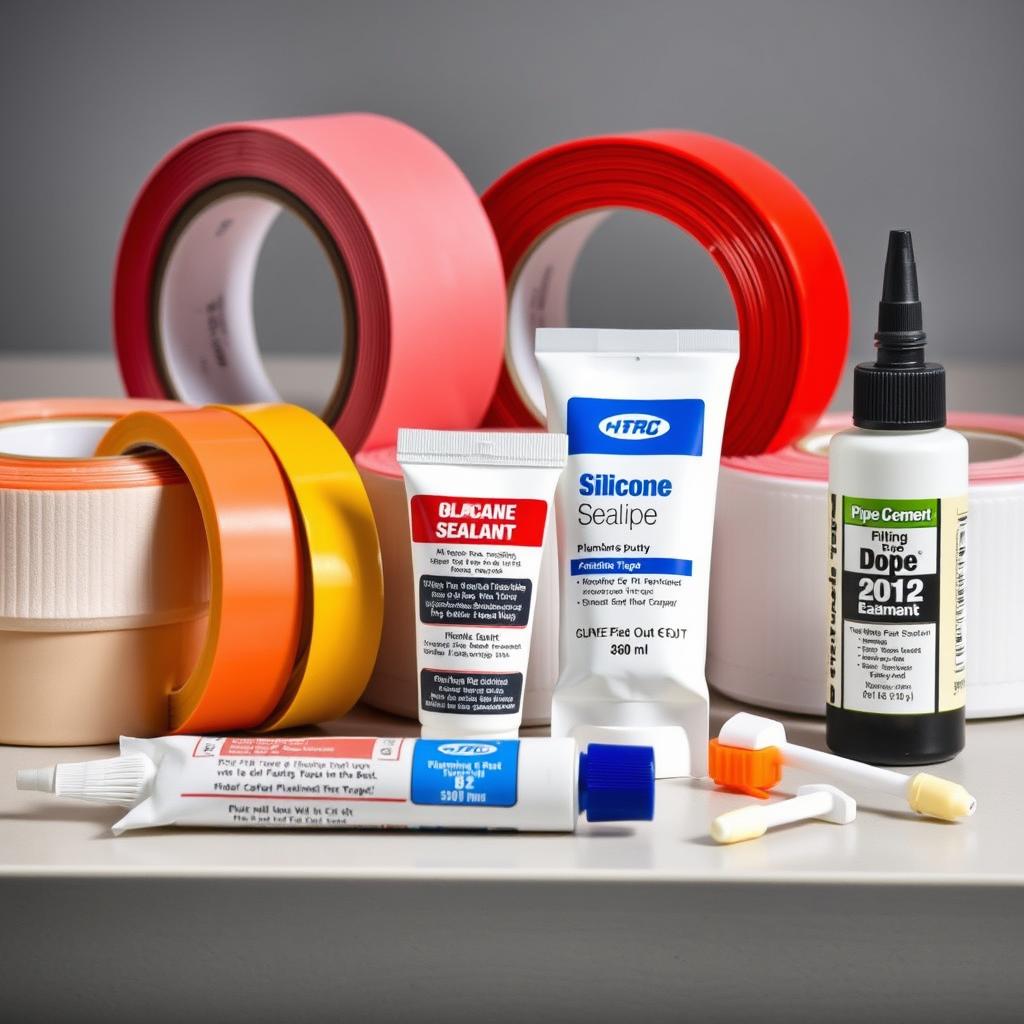 Plumbing sealants, tapes, and adhesives