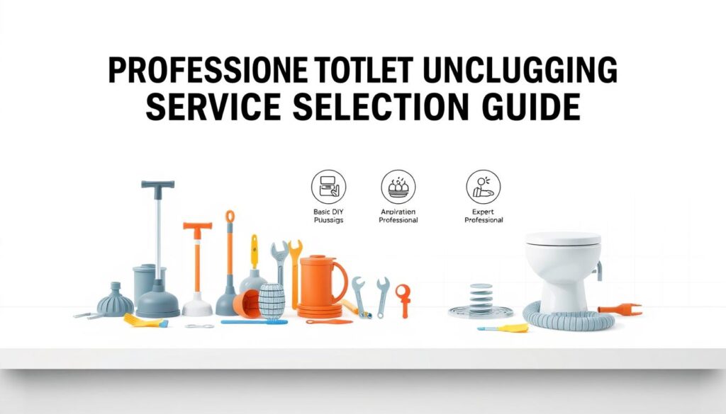 Professional Toilet Unclogging Service Selection Guide