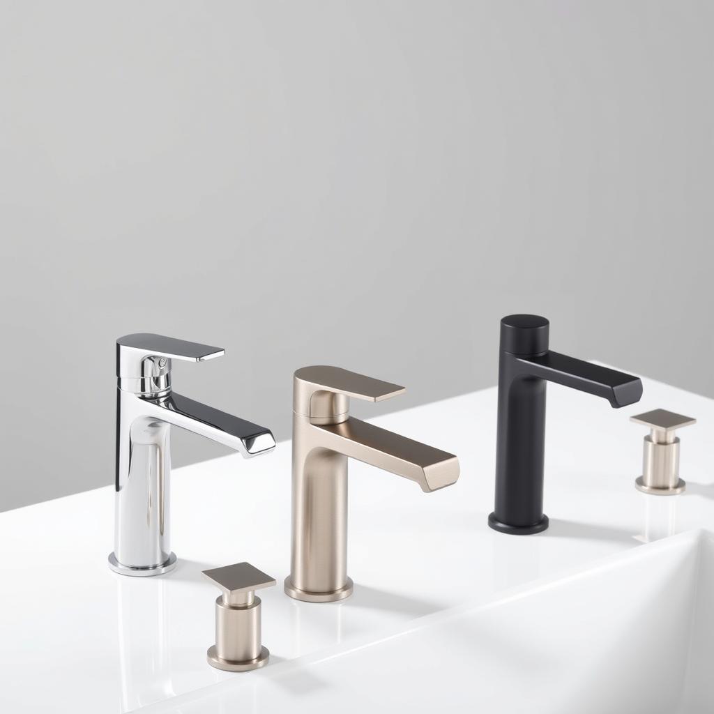 Selection of bathroom and kitchen faucets