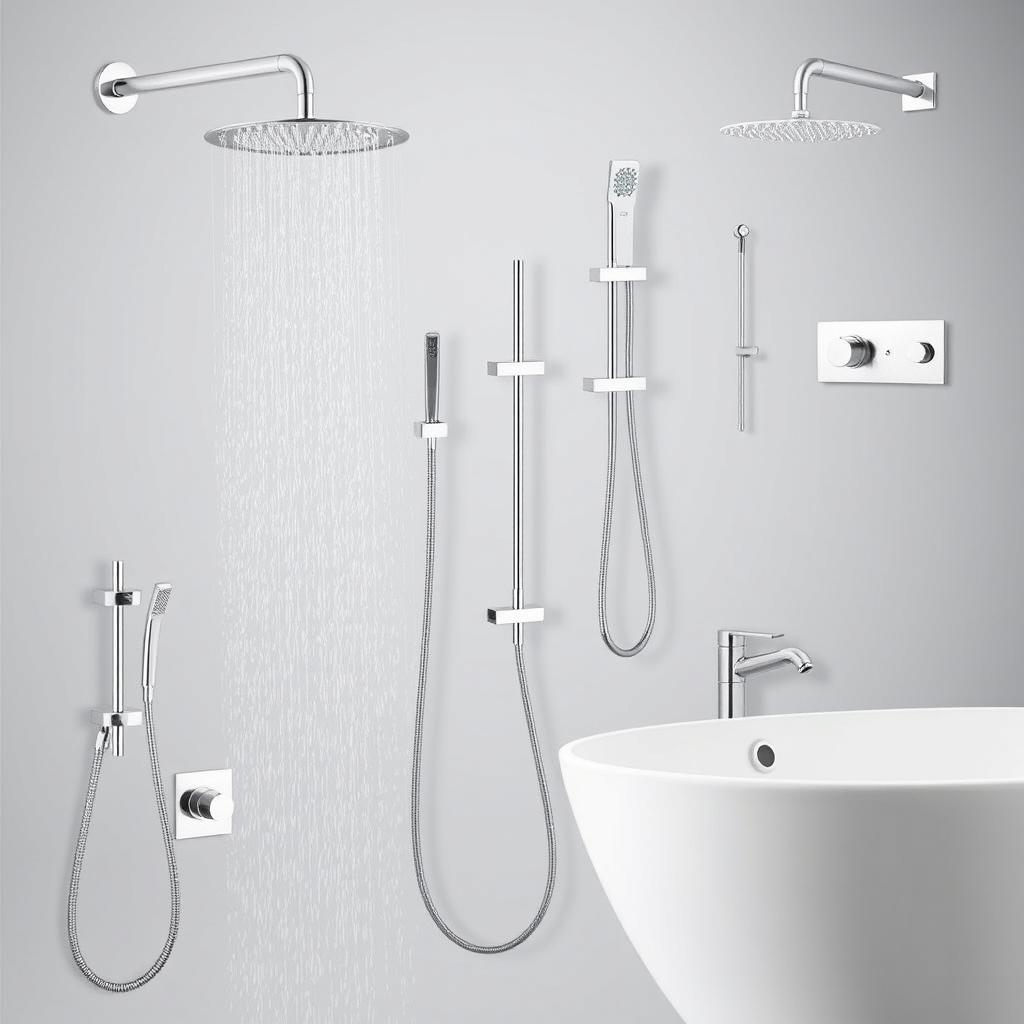 Shower systems and bathtub fixtures