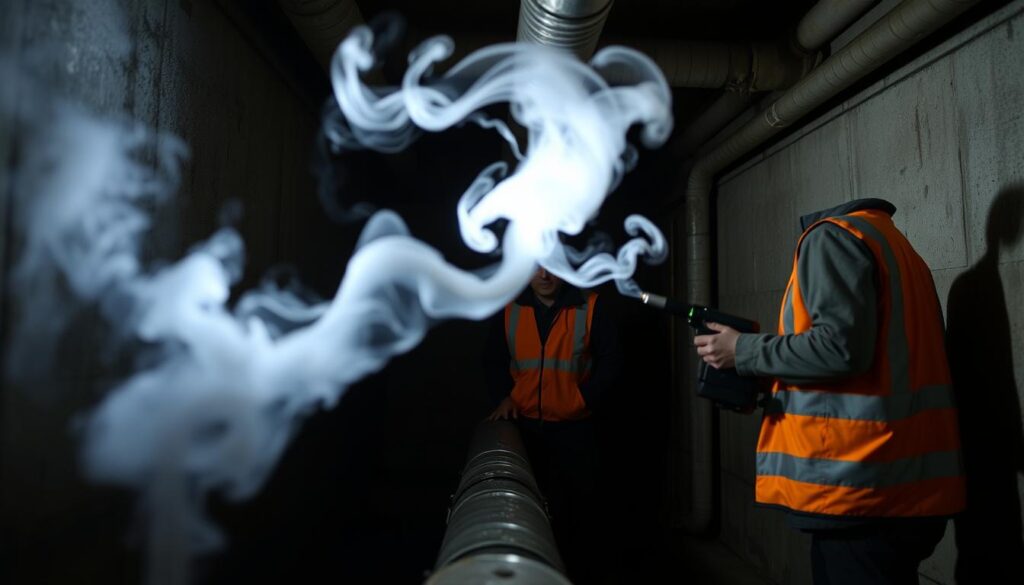 Smoke Testing for Sewer Line Leak Detection
