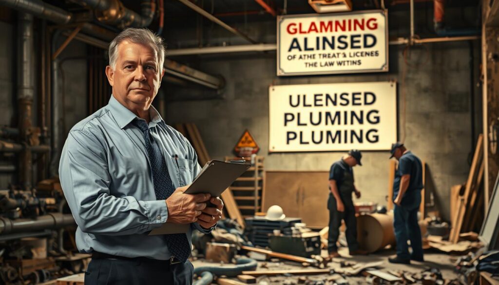 Unlicensed Plumbing Penalties Enforcement