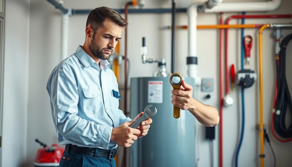 does a plumber or electrician install a hot water heater