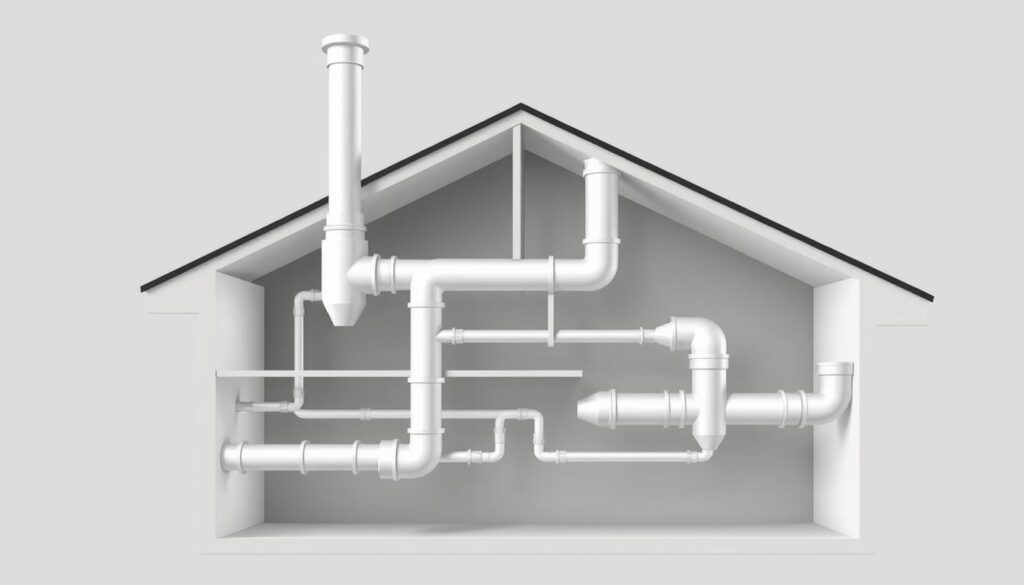 how many plumbing vents should a house have