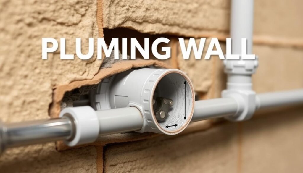 how thick are plumbing walls