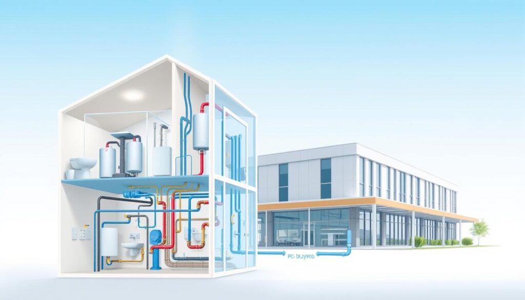 what is commercial plumbing