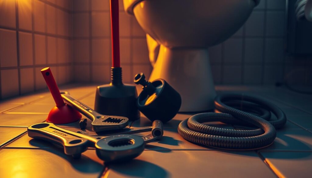 when to call a plumber for a clogged toilet