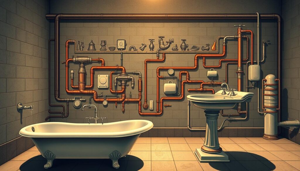 when was indoor plumbing invented