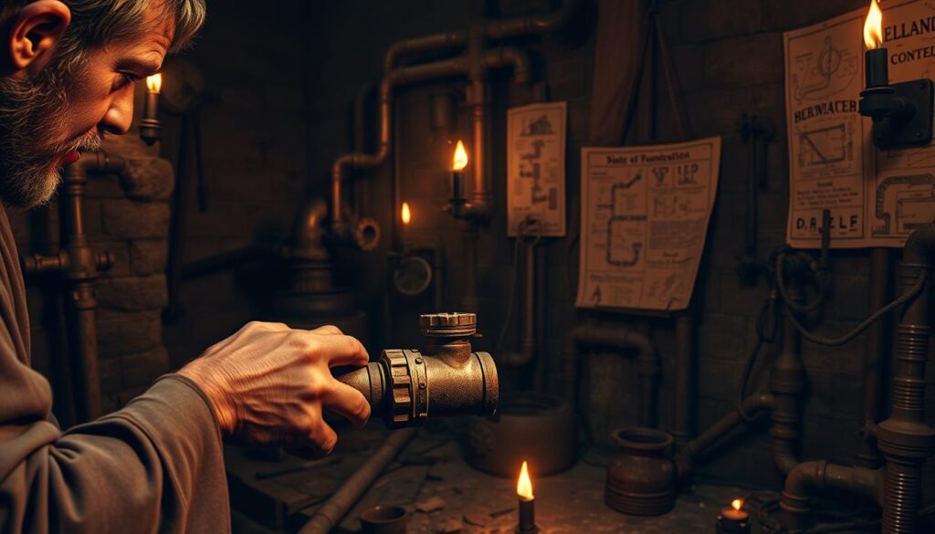 who invented plumbing and sewage system