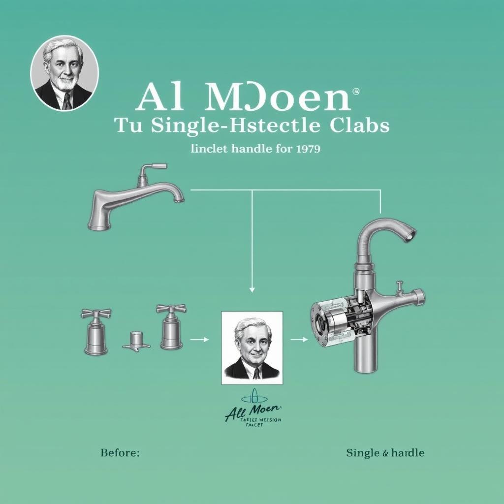 Al Moen's single-handle faucet invention showing plumbing fun facts