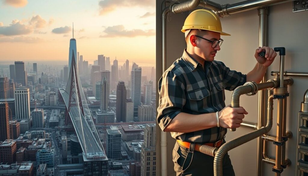 Civil Engineering and Plumbing Career Paths
