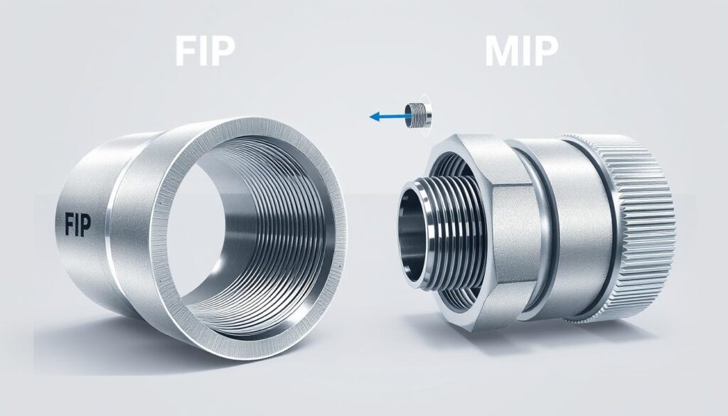 FIP vs MIP Pipe Connections FIP vs MIP Pipe Connections