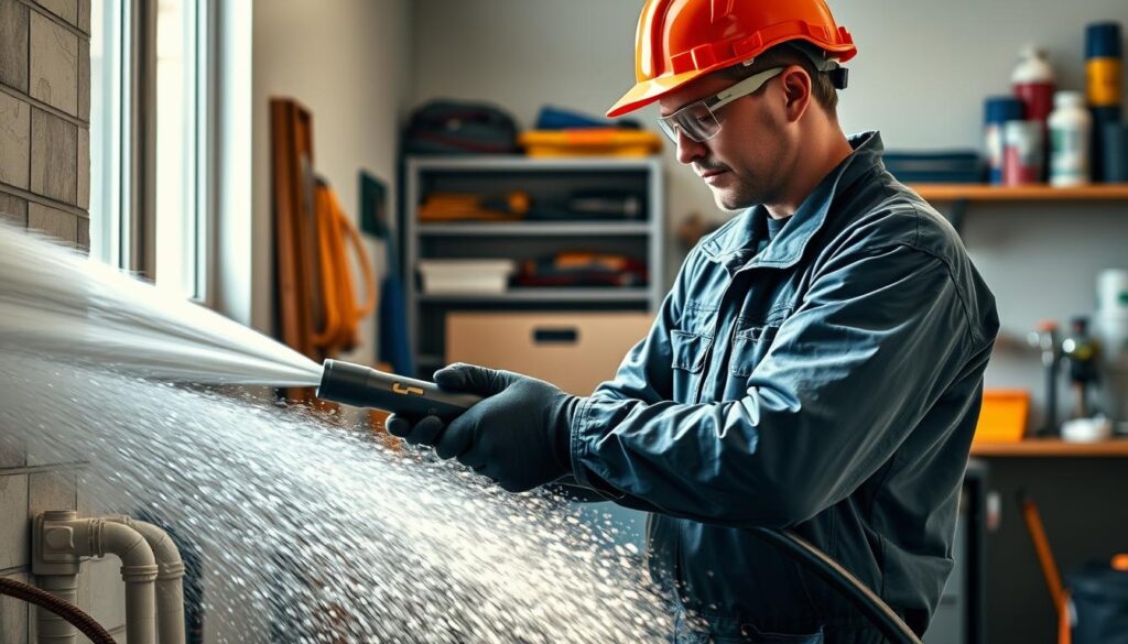 High-Pressure Water Jetting Plumbing Safety