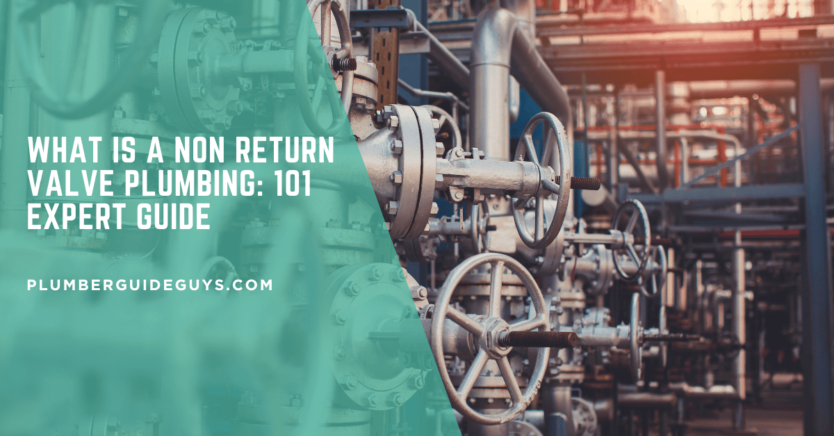 What Is a Non Return Valve Plumbing: 101 Expert Guide