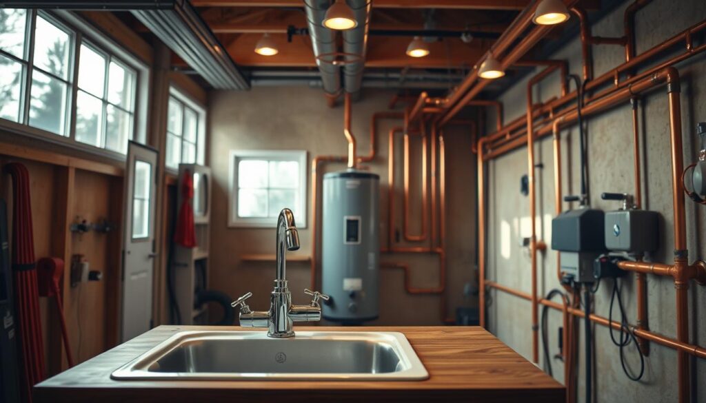 Plumbing Installation for Garage Interior