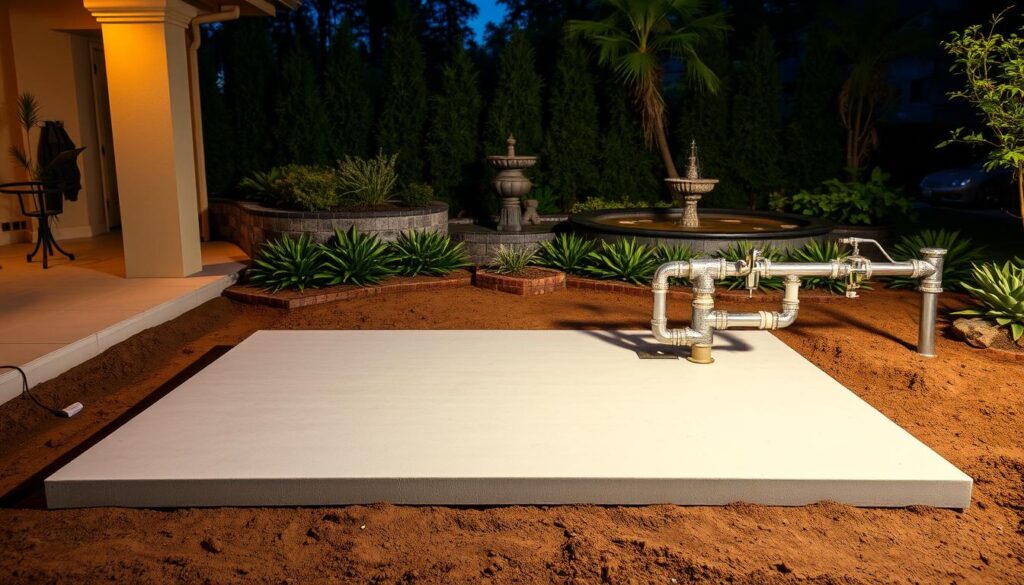 Pool Plumbing Pad Installation Pool Plumbing Pad Installation