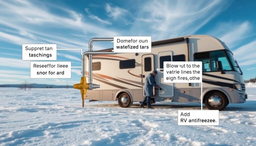 RV Plumbing Winterization Steps