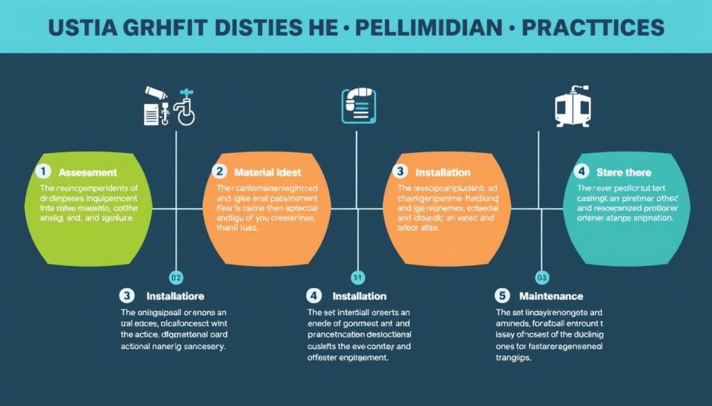 Step-by-step implementation of quality and sustainable plumbing practices