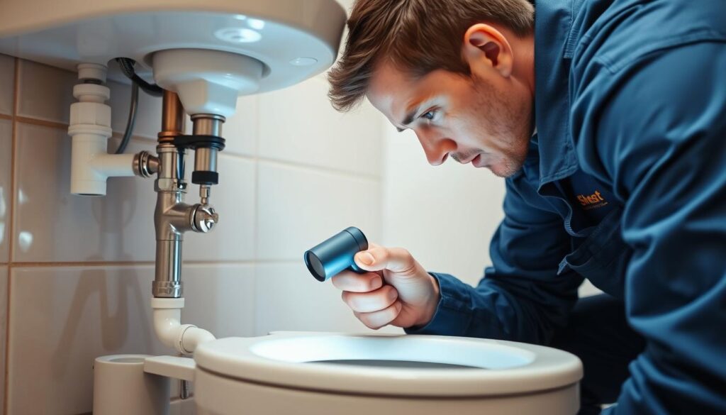 Toilet Plumbing Professional Inspection