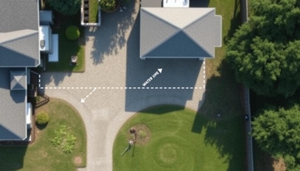 Water Line Route Planning for Detached Garage