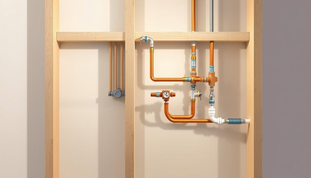 Water Supply Line Installation in Wall Water Supply Line Installation in Wall