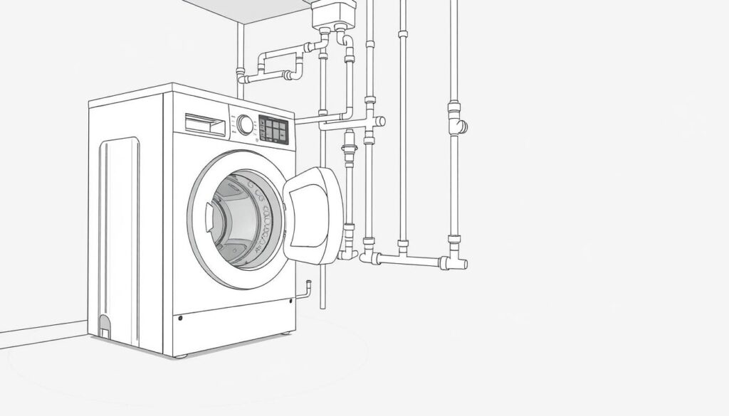 how do you plumb in a washing machine