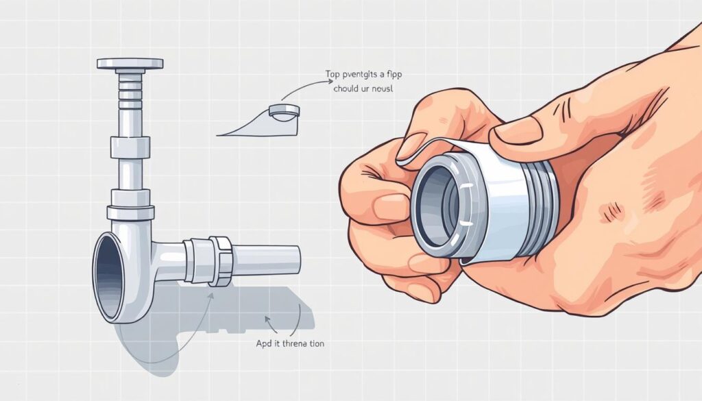 how much plumbing tape should i use