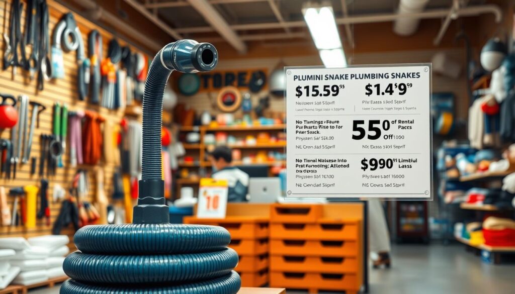 how much to rent a plumbing snake