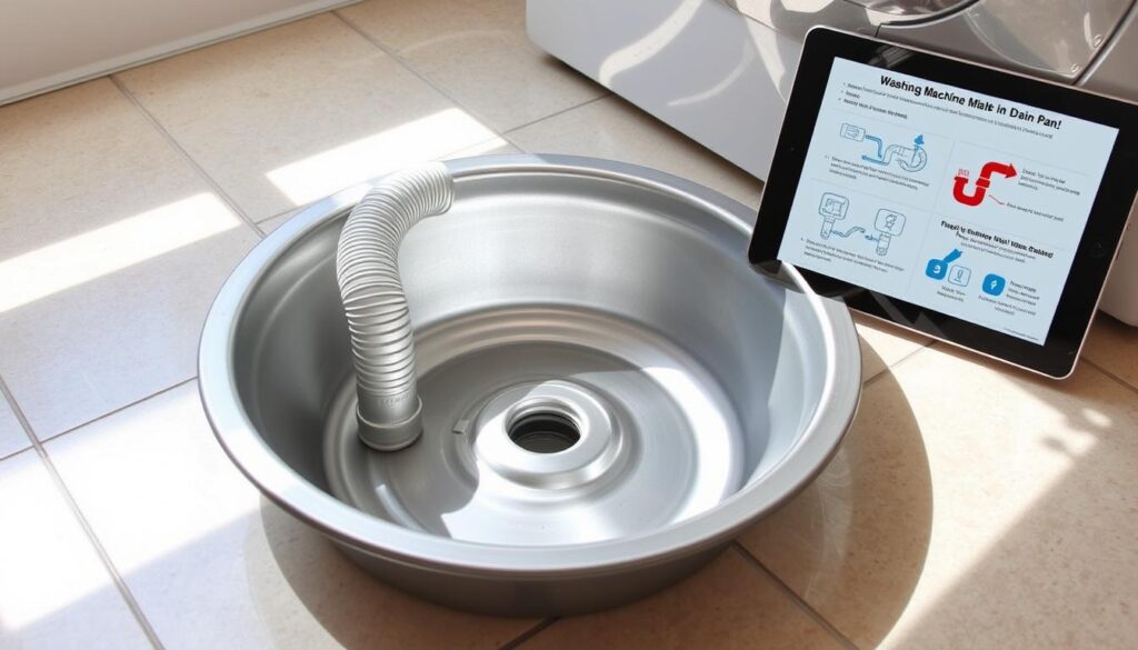 how to plumb a washing machine drain pan